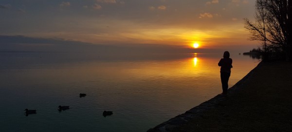 Sunset at the Balaton